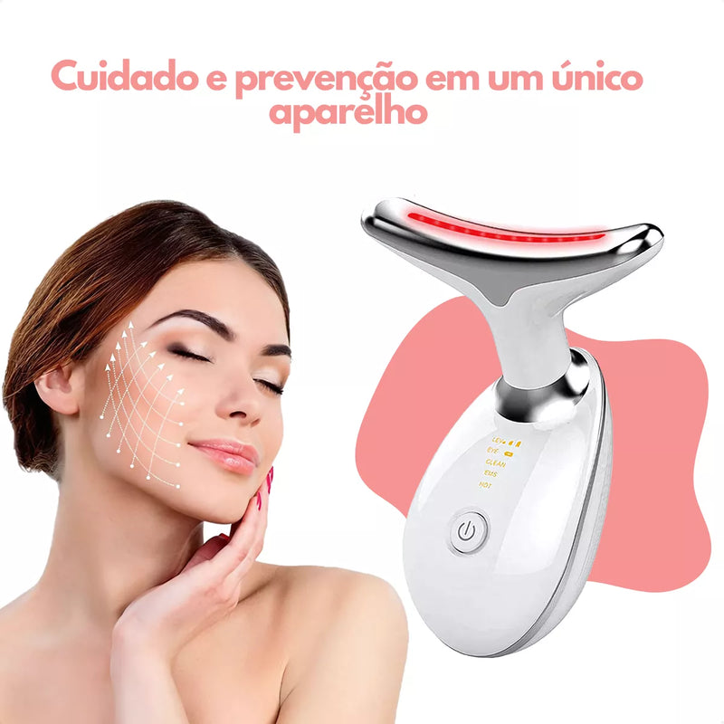 Massageador Facial Redutor de Papadas, Rugas e Flacidez