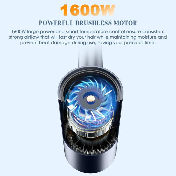 Secador de Cabelo Iônico 1600W - Secagem Rápida