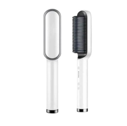 Escova Alisadora Elétrica Bivolt - BRANCA