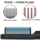 Escova Alisadora Elétrica Bivolt - BRANCA