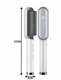 Escova Alisadora Elétrica Bivolt - BRANCA